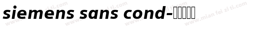 siemens sans cond字体转换